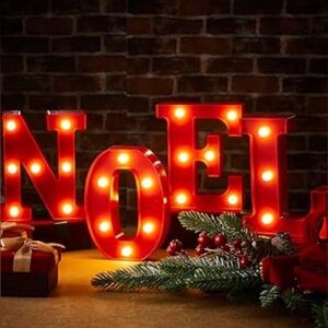VIHOSE Lighted NOEL Letters LED Christmas Tabletop Decor